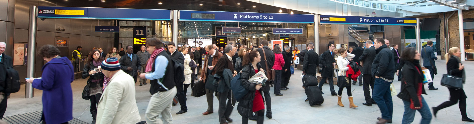 Railway station concourse