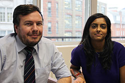 Peter Moran and Sneha Patel