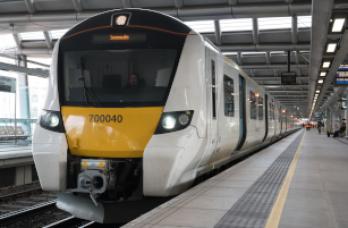 Train at London Blackfriars station