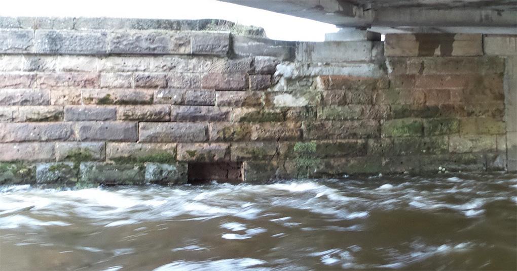 Pier damage at Lamington viaduct